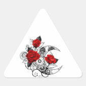 Mechanical Crescent with Red Roses Sticker (Voorkant)