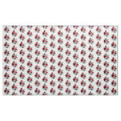 Mechanical Crescent with Red Roses Stof (Yard (91,4 cm))