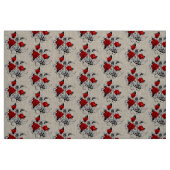 Mechanical Crescent with Red Roses Stof (Fat Quarter)
