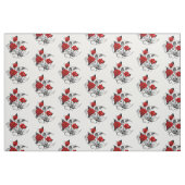 Mechanical Crescent with Red Roses Stof (Fat Quarter)