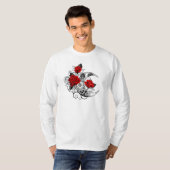 Mechanical Crescent with Red Roses T-shirt (Voorkant volledig)