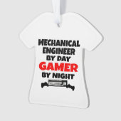 Mechanical Engineer beroemd gemaakt door Day Gamer Ornament (voorkant)