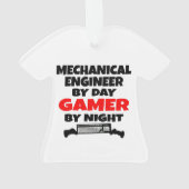 Mechanical Engineer beroemd gemaakt door Day Gamer Ornament (achterkant)
