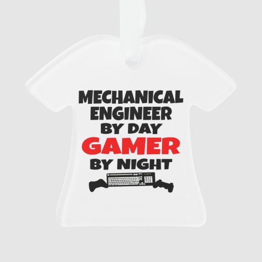 Mechanical Engineer beroemd gemaakt door Day Gamer Ornament (voorkant)