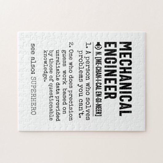 Mechanical Engineer Dictionary Definition Legpuzzel (Horizontaal)