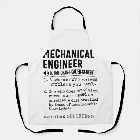 Mechanical Engineer Dictionary Definition Schort (Voorkant)