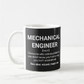 Mechanical Engineer Funny Definition Koffiemok (Links)