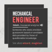 Mechanical ENGINEER Kaart (Voorkant / Achterkant)
