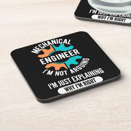 Mechanical Engineer, Mechanical Engineering Bier Onderzetter (Linkerzijde)