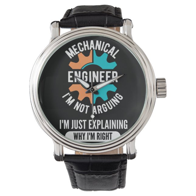 Mechanical Engineer, Mechanical Engineering Horloge (Voorkant)