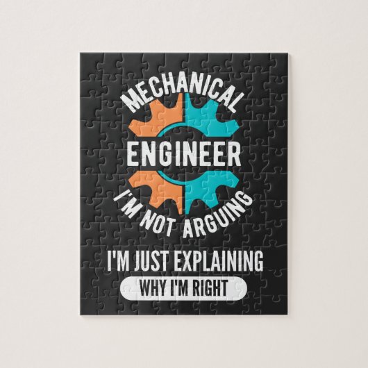 Mechanical Engineer, Mechanical Engineering Legpuzzel (Verticaal)