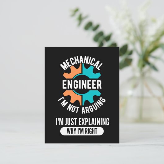 Mechanical Engineer, Mechanical Engineering Save The Date (Staand voorkant)