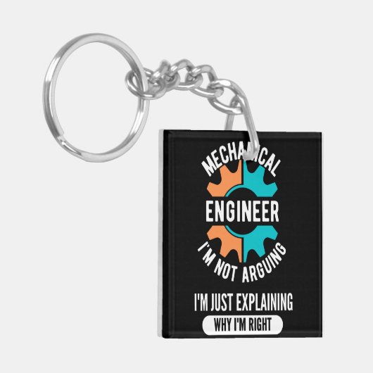 Mechanical Engineer, Mechanical Engineering Sleutelhanger (Voorkant Links)