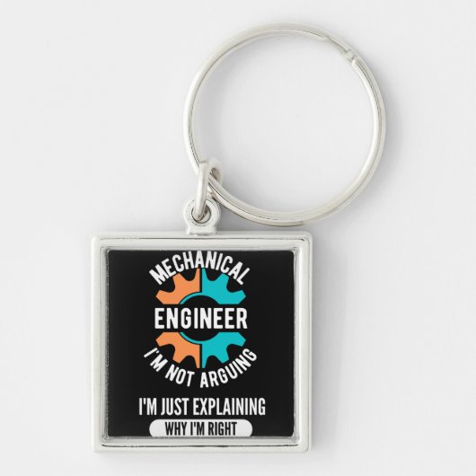 Mechanical Engineer, Mechanical Engineering Sleutelhanger (Voorkant)