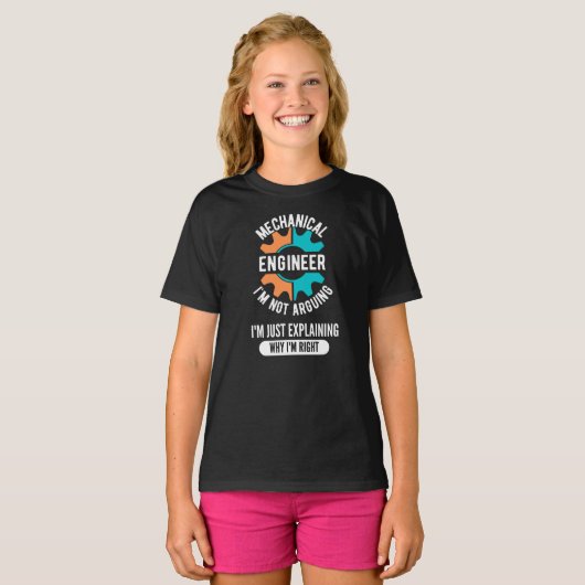 Mechanical Engineer, Mechanical Engineering T-shirt (Voorkant volledig)