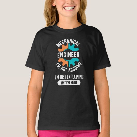 Mechanical Engineer, Mechanical Engineering T-shirt (Voorkant)