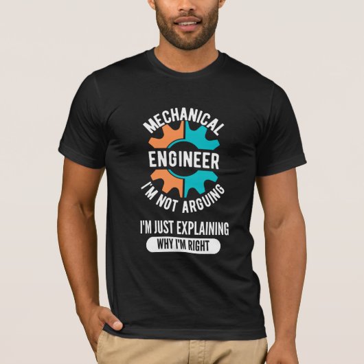 Mechanical Engineer, Mechanical Engineering T-shirt (Voorkant)
