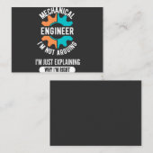 Mechanical Engineer, Mechanical Engineering Visitekaartje (Voorkant / Achterkant)