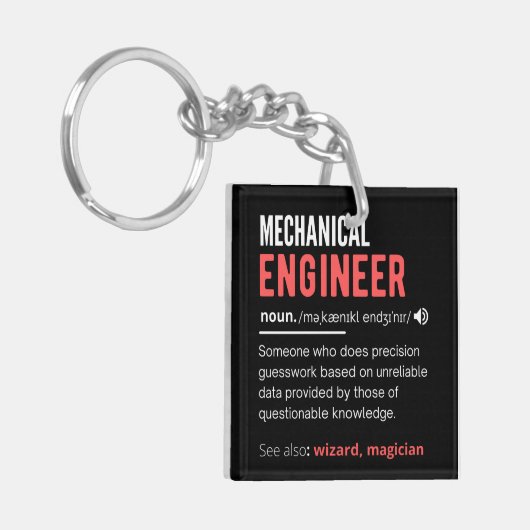 Mechanical ENGINEER Sleutelhanger (Voorkant Links)