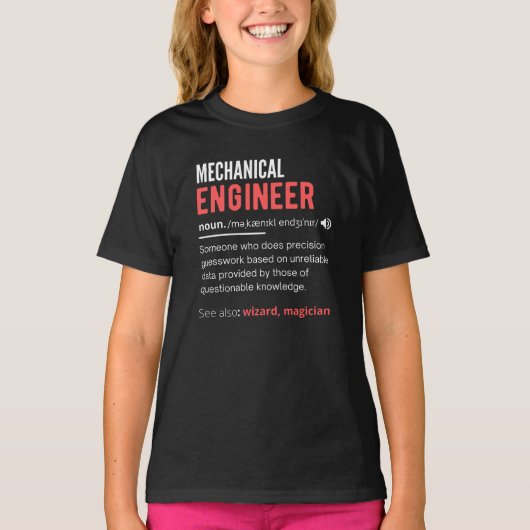 Mechanical ENGINEER T-shirt (Voorkant)