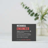 Mechanical ENGINEER Visitekaartje (Staand voorkant)