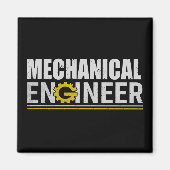 Mechanical Engineering Funny Engineer Magneet (Voorkant)