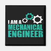 Mechanical Engineering Funny Engineer Magneet (Voorkant)