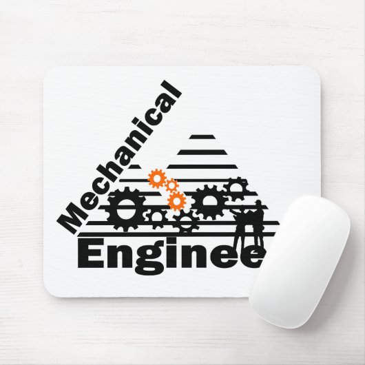 Mechanical Engineering Funny Engineer Muismat (Met muis)