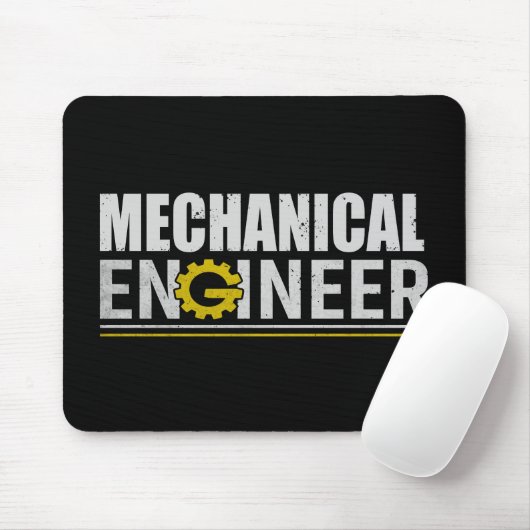 Mechanical Engineering Funny Engineer Muismat (Met muis)