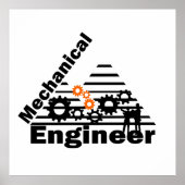 Mechanical Engineering Funny Engineer Poster (Voorkant)
