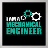 Mechanical Engineering Funny Engineer Poster (Voorkant)