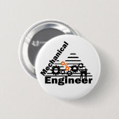 Mechanical Engineering Funny Engineer Ronde Button 5,7 Cm (Voorkant /achterkant)