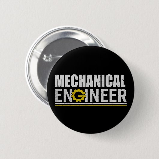 Mechanical Engineering Funny Engineer Ronde Button 5,7 Cm (Voorkant /achterkant)