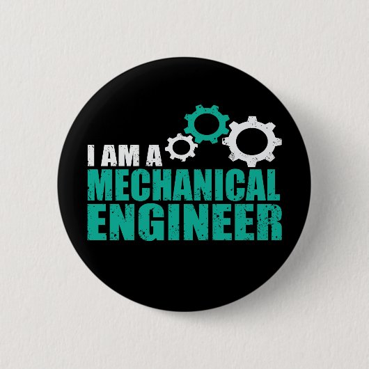 Mechanical Engineering Funny Engineer Ronde Button 5,7 Cm (Voorkant)