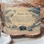 Mechanical Engineering Graduation Party Bedankkaart