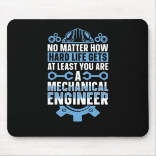 Mechanical Engineering No Hoe Hard Engineer Sticke Muismat