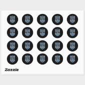 Mechanical Engineering No Hoe Hard Engineer Sticke Ronde Sticker (Vel)