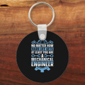 Mechanical Engineering No Hoe Hard Engineer Sticke Sleutelhanger (Voorkant)