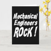 Mechanical Engineers Rock! Wenskaart Kaart (Gele Bloem)