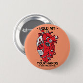 Mechanical Heart - Steampunk Design Ronde Button 5,7 Cm (Voorkant /achterkant)