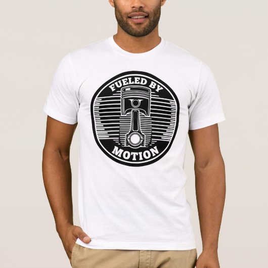 Mechanical Kinetic Piston Circular Mark T-shirt (Voorkant)