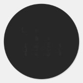 Mechanical Og Clically Trained Slide Rule Calculat Ronde Sticker (Voorkant)