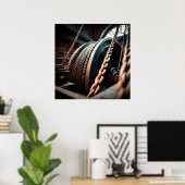 Mechanical Power: Winding Drum and Drive Cable Poster (Thuiskantoor)