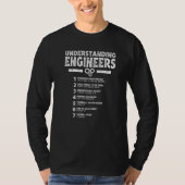 Mechanical Sarcastic Engineering Understanding En T-shirt (Voorkant)