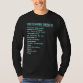 Mechanical Sarcastic Engineering  Understanding En T-shirt (Voorkant)