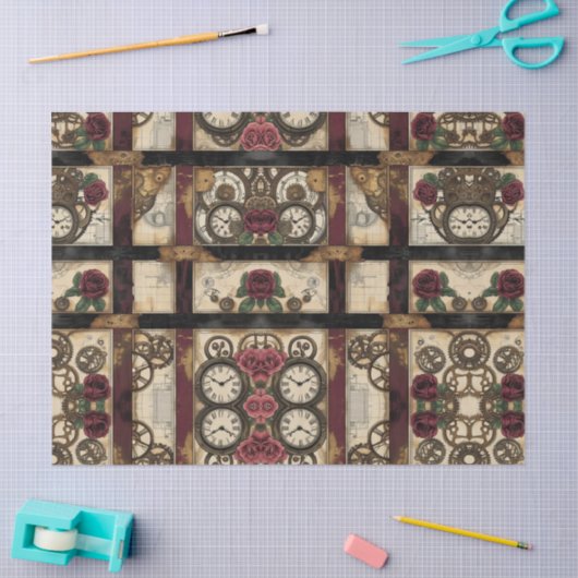 Mechanical Steampunk Tissuepapier (Craft)