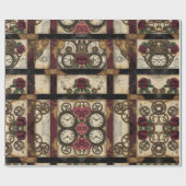 Mechanical Steampunk Wrapping Paper Cadeaupapier (Vlak)