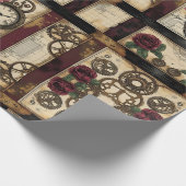 Mechanical Steampunk Wrapping Paper Cadeaupapier (Hoek)
