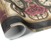 Mechanical Steampunk Wrapping Paper Cadeaupapier (Rol Hoek)