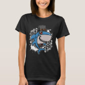 Mechanical Victorian Steampunk Shark T-shirt (Voorkant)